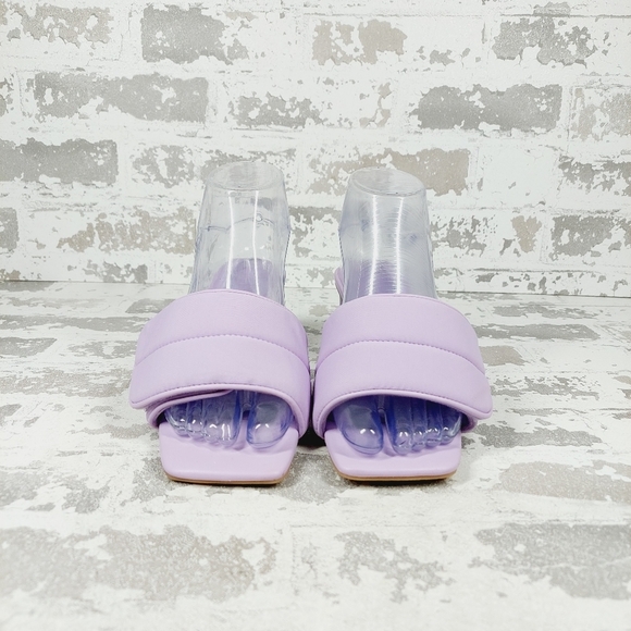 New OPEN EDIT Cava Slide Sandal In Purple Spray A251 - Picture 6 of 11